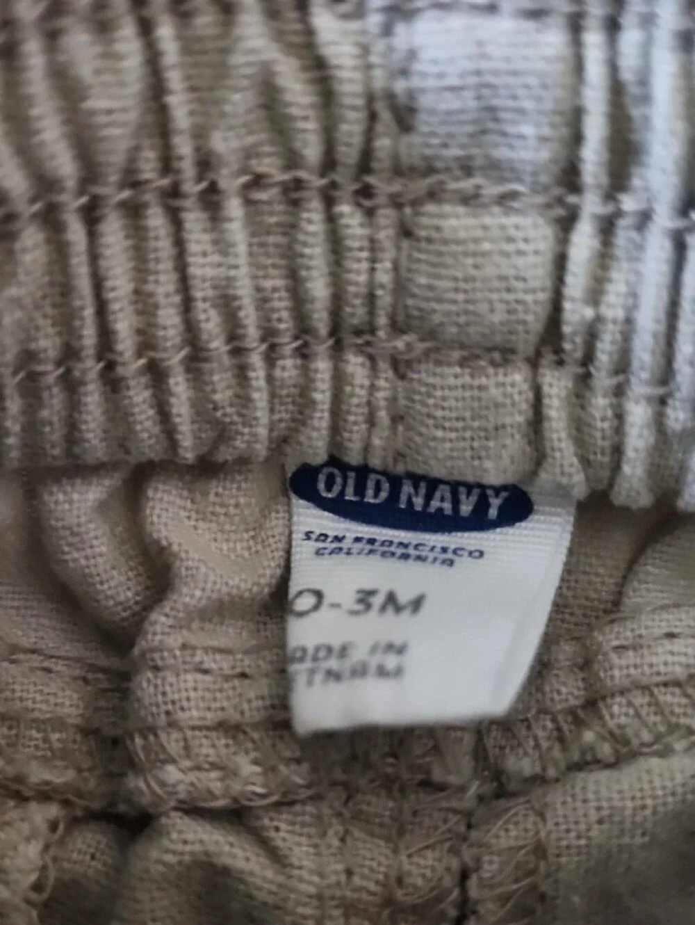Old Navy Cream/Tan Kids Cotton Twill Pants